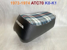 1973-1974 Honda ATC70 Seat. 73-74 ATC-70 K0-K1 Trike 3 Wheeler New Tartan Saddle