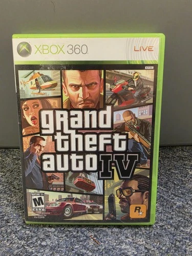 Grand Theft Auto IV (Xbox 360, 2008) CIB W/ Map & Manual