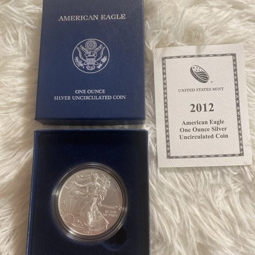 2012-W  American Silver Eagle $1 Uncirculated Original Box and COA