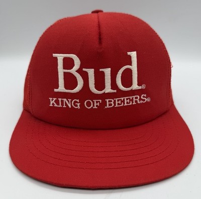 Vintage Budweiser Bud King Of Beers SnapBack Trucker Hat Cap USA