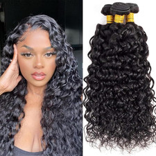 Rebasar Water Wave Human Hair Bundles Extension Echthaar Tressen Bündel 100% Vir