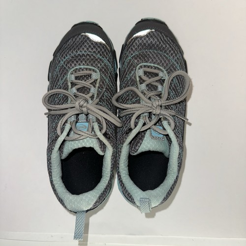 Oboz Aurora Trail Laufschuh - Damen 7 Low Hiking Grau Türkis EUC - Bild 2 von 8