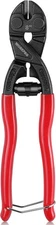 WORKPRO 8-inch Mini Bolt Cutter with Recess and Spring, Compact Red 