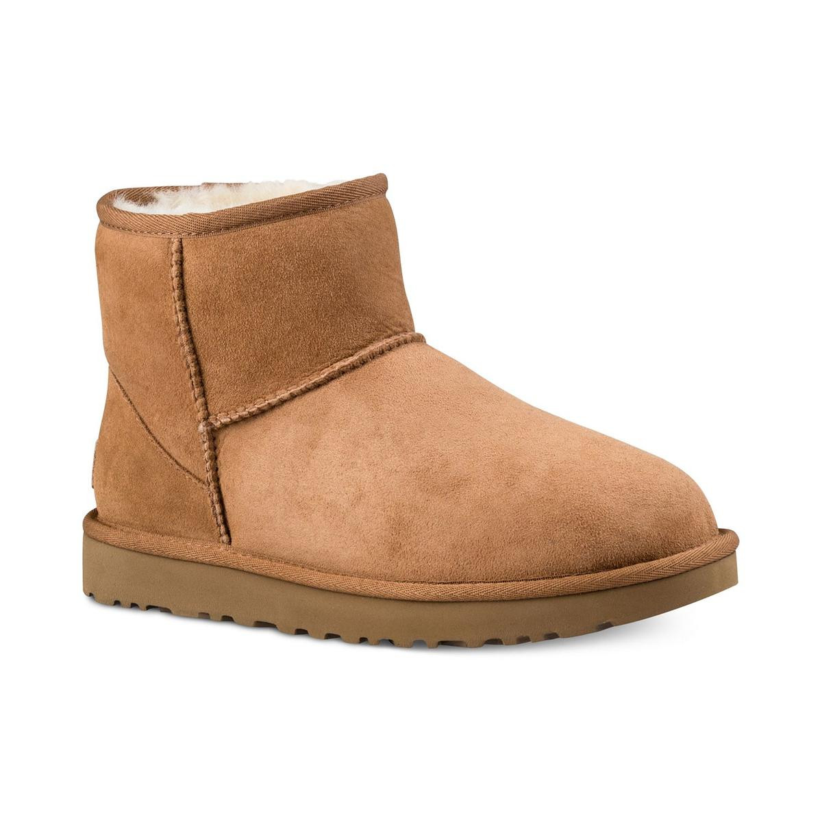 Женские классические ботинки из овечьей шерсти Ugg Mini II коричневого цвета, размер 10, средний (B,M), BHFO 7286