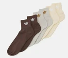 3 Pairs Unisex Adidas Original colour Trefoil Ankle Quarter Sock -3-5 Juniors