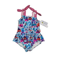 NWT Florence Eiseman 2T Beach Scene Swimsuit