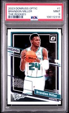 2023 PANINI DONRUSS OPTIC THE ROOKIES #1 BRANDON MILLER ROOKIE RC PSA 9