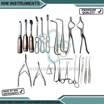 Maxillofacial Instruments Complete Kit Face & Jaw Surgery Plastic Surgery