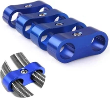 8AN Hose Separator Clamp Fuel line Mounting Clamps for 1/2 Brake Line