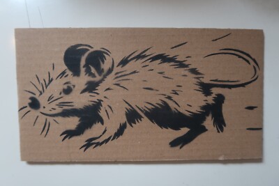 Jeff Gillette Banksy Mickey Rat Handsigniert serielles Unikat 16/23