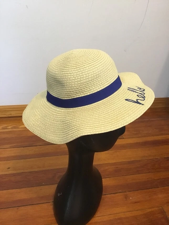 Sombrero de sol trenzado de verano Carter's para bebés niñas mezcla de papel talla 0-9 m Foto 3 de 4