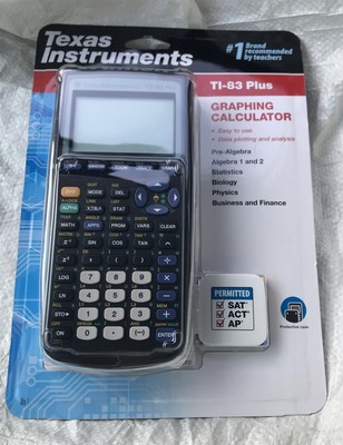Texas Instruments TI-83 Plus Graphing Calculator - Black (83PL/TBL/1L1/A),New,