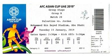 Ticket Asian Cup 2019 #28 Palestine - Jordan