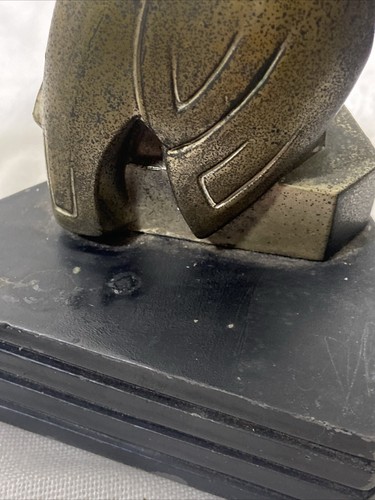 ANTIKE ART DECO EISVOGEL VOGEL STATUE SKULPTUR SCHREIBTISCH BUCH AUDUBON BUCHSTÜTZEN NY - Bild 22 von 23