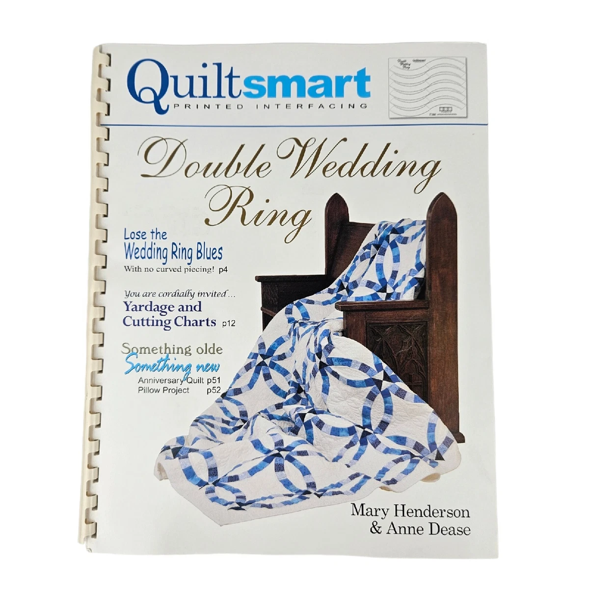 Quiltsmart Double Wedding Ring Pattern Quiltsmart double wedding ring pattern