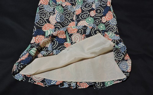 Vintage Marc Jacobs Skirt Flower Pattern Size 2 Silk - Picture 9 of 9