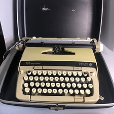 Vintage Smith Corona Galaxie Twelve 12 Typewriter Manual Brown/Tan w/Case Manual thumbnail