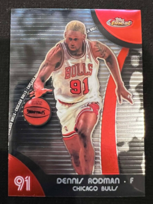 DENNIS RODMAN Chicago Bulls 2007-08 Topps Finest #49 NBA HOF 
