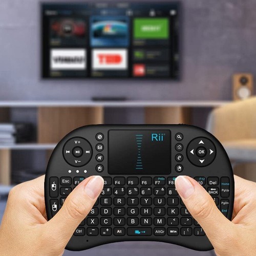 Rii Mini i8 Wireless Touch Keyboard Backlit Touchpad Mouse Combo Brand New USB - Picture 5 of 8