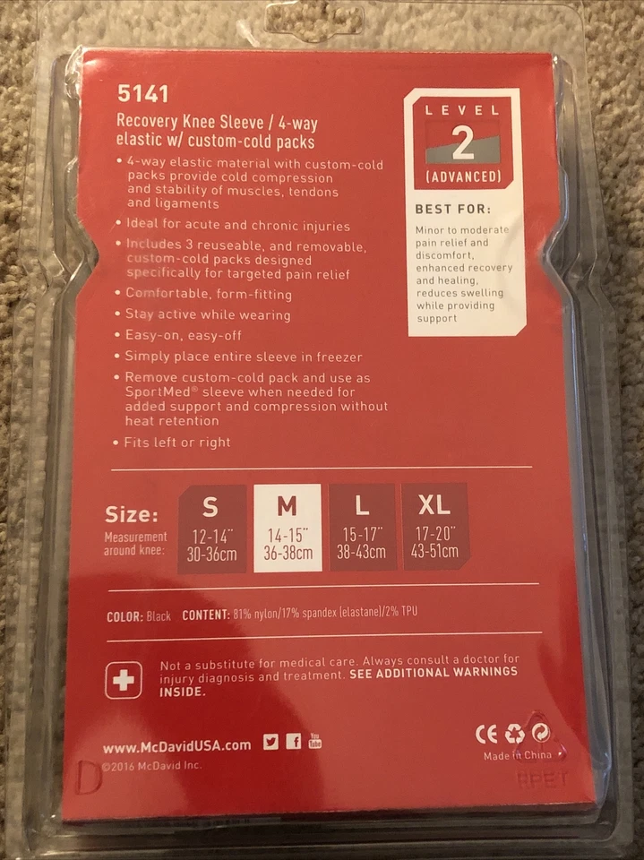 McDavid Custom Recovery Cold Pack Elastic M - Image 2 of 3
