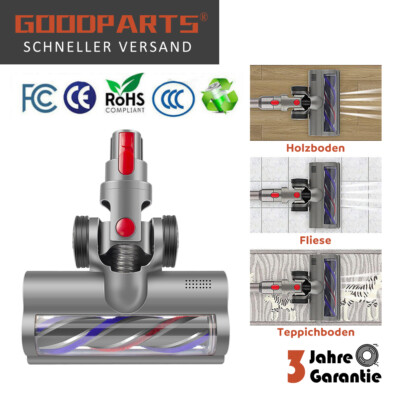 Turbobürste Staubsauger Düse Turbodüse für Dyson V7 V8 V10 V11 V15 Bodendüse