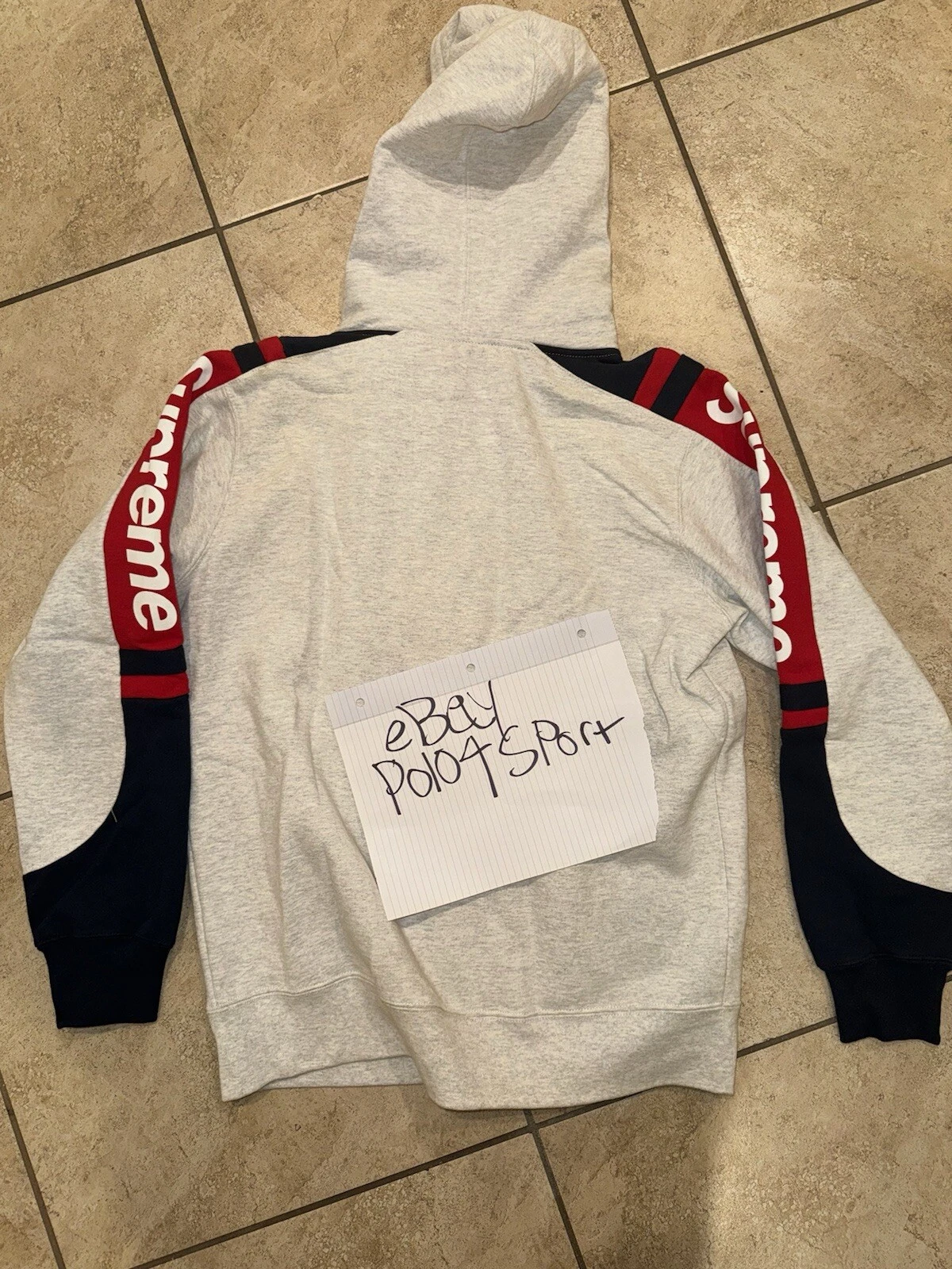Supreme Track Zip Up Hoodie Large FW15 U