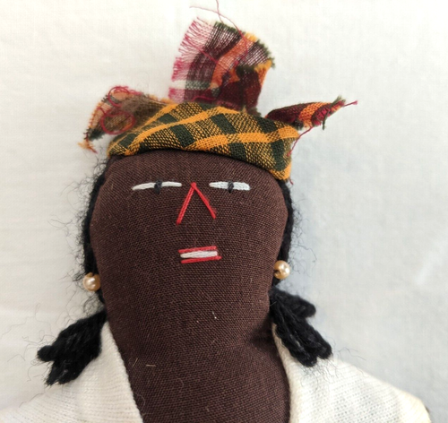 Bagshaws Doppelpuppe 8" St. Lucia Westindien Volkskunst Topsy Turvy Wendbar - Bild 9 von 9