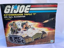 SALE - Vintage GI Joe Sgt Slaughter Triple T Exterminador Triple T Plastirama 