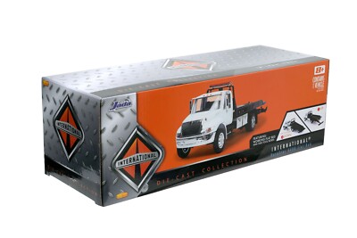 JADA INTERNATIONAL DURASTAR 4400 FLAT BED TOW TRUCK WHITE 1:24