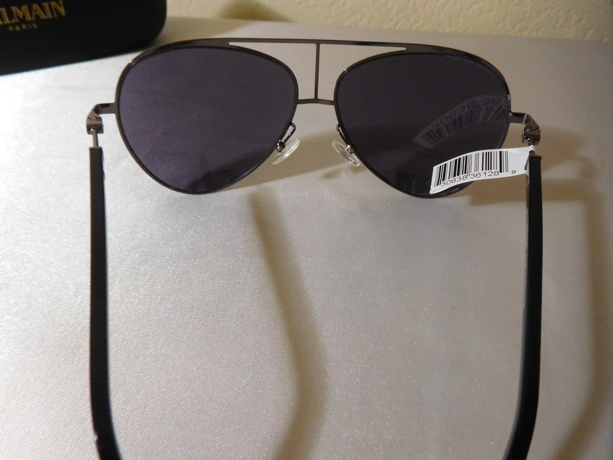 New Balmain Paris BL2103 BL/2103 C02 Lt. Gunmetal Pilot  display picture 3