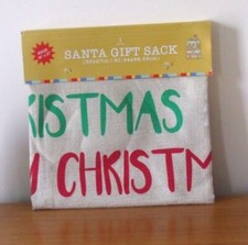 Santa Gift Sack - 36" X 27" - NEW 