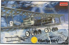Roden 016 - 1:72 - Gotha G.V German biplane bomber Gotha G.V WWI plastic model