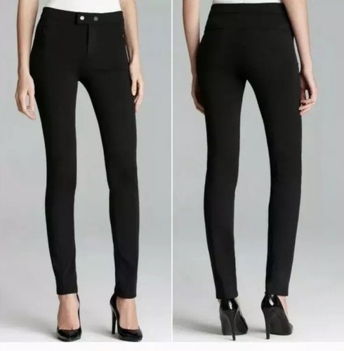 Vince Black Ponte Knit Skinny Pants 