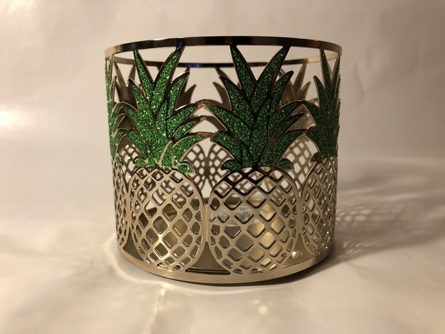 pineapple bath and body works candle holder