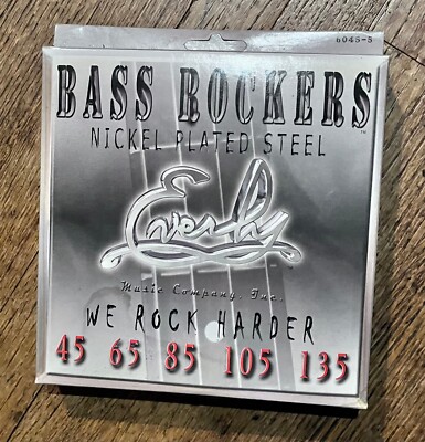 Everly 6045-5 Nickel Plated Steel 5 String Bass Set