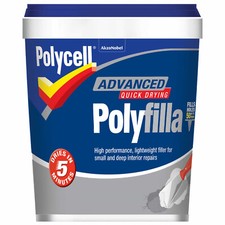 White Ceiling Plaster Filler Polyfilla Advanced Quick Drying Light Weight 600ml