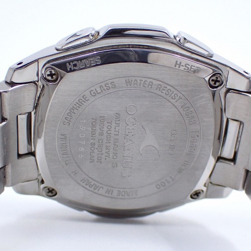 Casio Oceanus Solar Radio Men's OCW-T100TD-1AJF Working - Picture 10 of 10