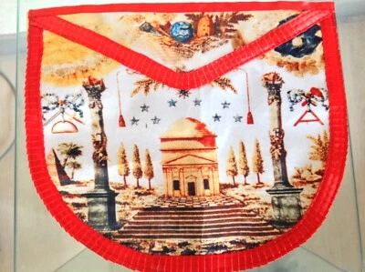 tablier dit Voltaire REAA masonic replica apron ASSR collector