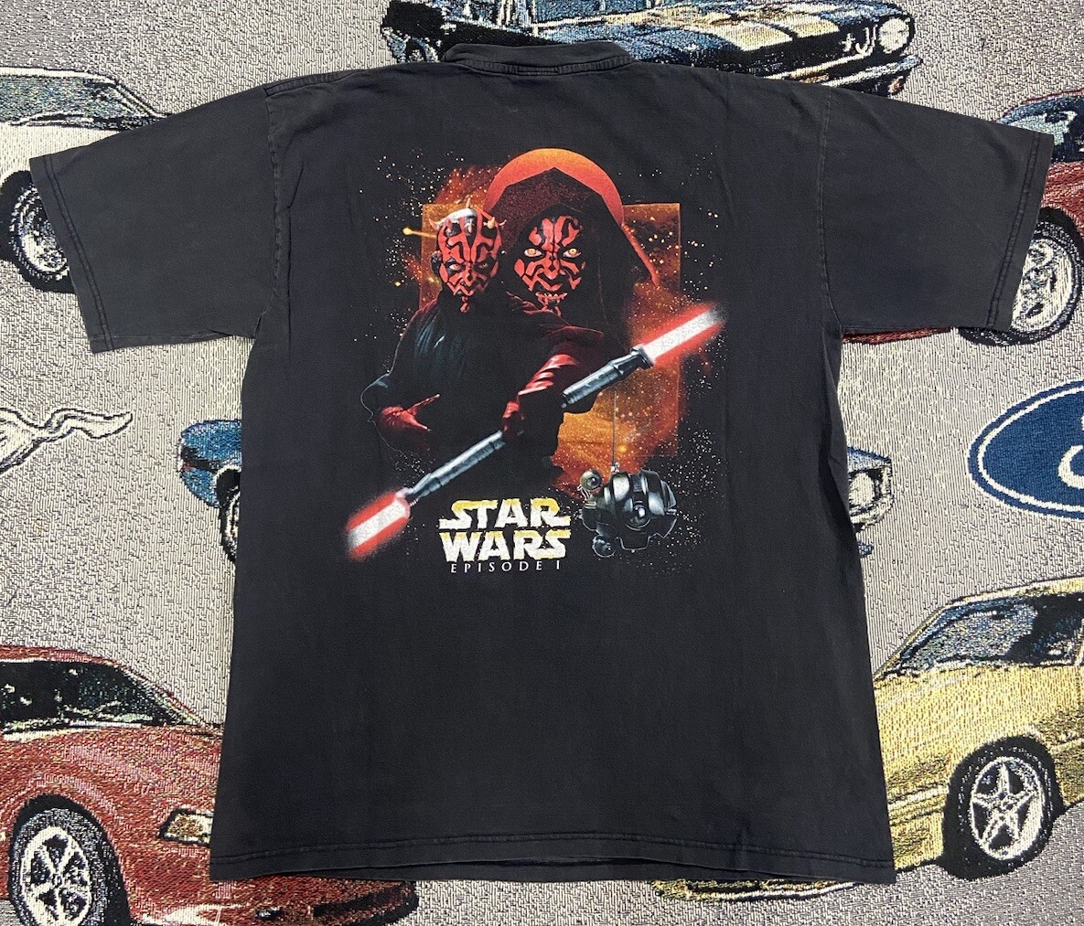 Vintage 90s Star Wars T-Shirt Episode 1 Sith Lord Darth Maul AOP