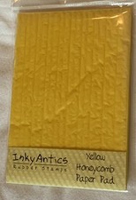 Stamp Accents - Inky Antics HoneyPOP Yellow Honeycomb Paper Pad For 3D Elements
