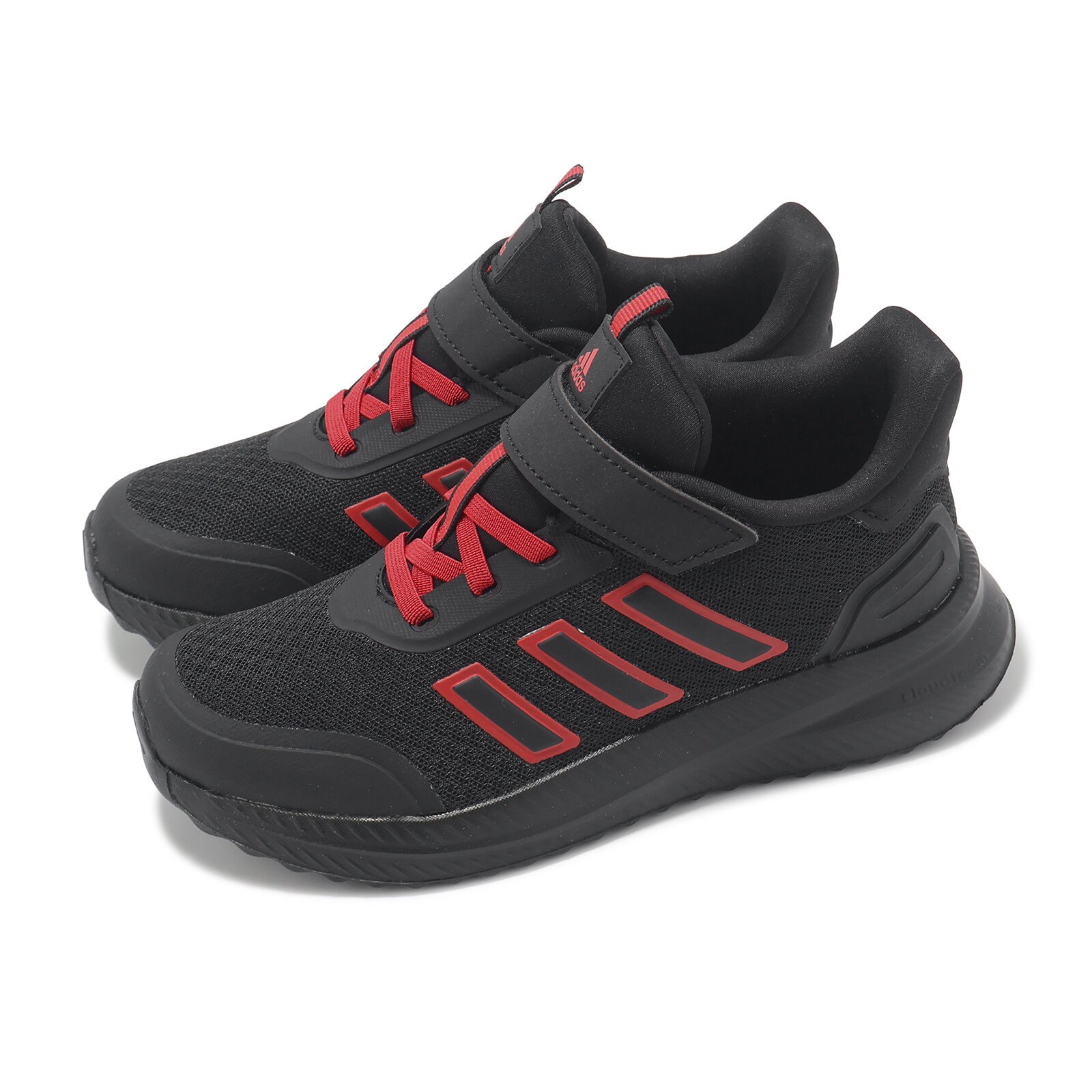 adidas X_Plrpath EL C Cool Black Red Kids Preschool Running Jogging Shoes IH1069 adidas X_Plrpath EL C Cool Black Red Kids Preschool Running Jogging Shoes IH1069