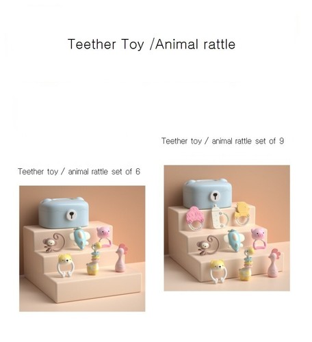 Teether Toy Teethers Baby Soothers Rattle Safety Silicon Auditory Development - Picture 2 of 13