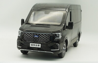 Ford Transit T8 1/18ミニバンモデル ブラック 1/18 Scale Ford Transit T8 VAN Black Diecast Car Model Toy