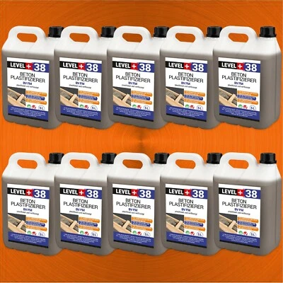 LEVEL+ Betonzusatz 50L Verflüssiger - Plastifizierer - Fliessmittel Level PLUS RM38