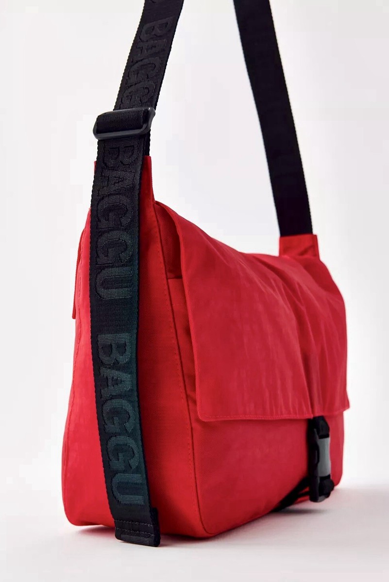 BAGGU Nylon Messenger Bag ナイロン メッセンジャーバッグ Nylon Messenger Bag Candy Apple - Baggu