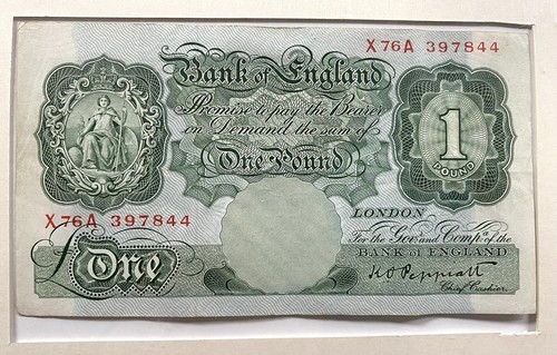 Vintage britische Pfundscheine £1 £5 £10 gerahmte Sammler - Bild 3 von 10