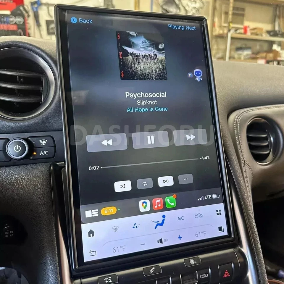 14.4" Android Tesla Style Radio Vertical Screen Car GPS For Nissan GTR 2008-2020 Foto 3 de 4