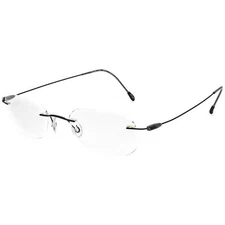 Silhouette Eyeglasses M 7514 /55 6075 Titan Black Rimless Austria 50[]21 150
