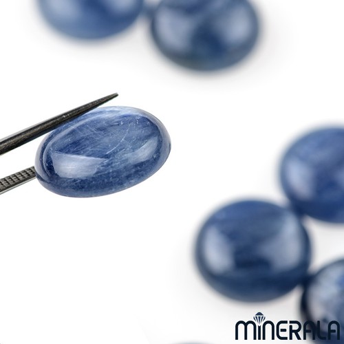 NATURAL BLUE KYANITE GEMSTONE CABOCHON ROUND SHAPE 3mm-16mm WP000BC - Picture 3 of 17