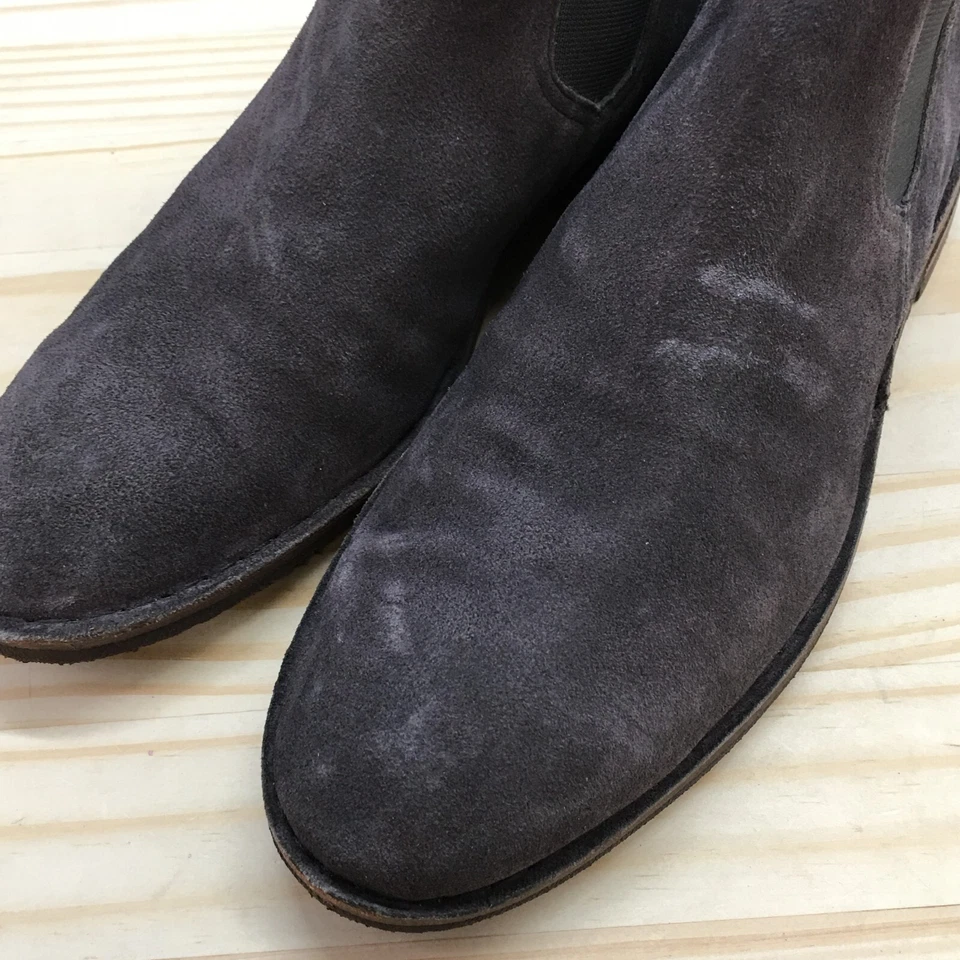 Bota Chukka Trask para Mujer 8M Gris Allison Puntera Almendra Sin Cordones Informal Cómoda Gamuza Foto 4 de 4